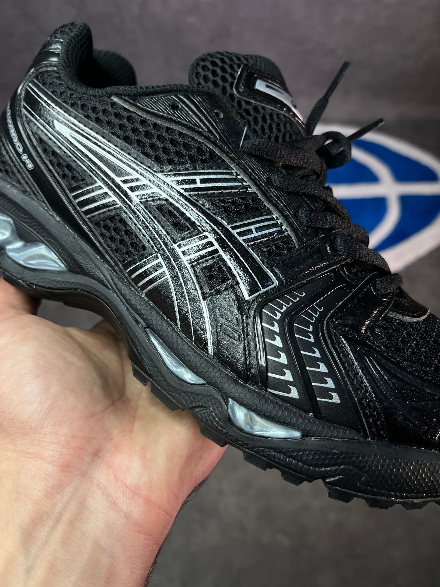 ASICS Kayano 14 black silver