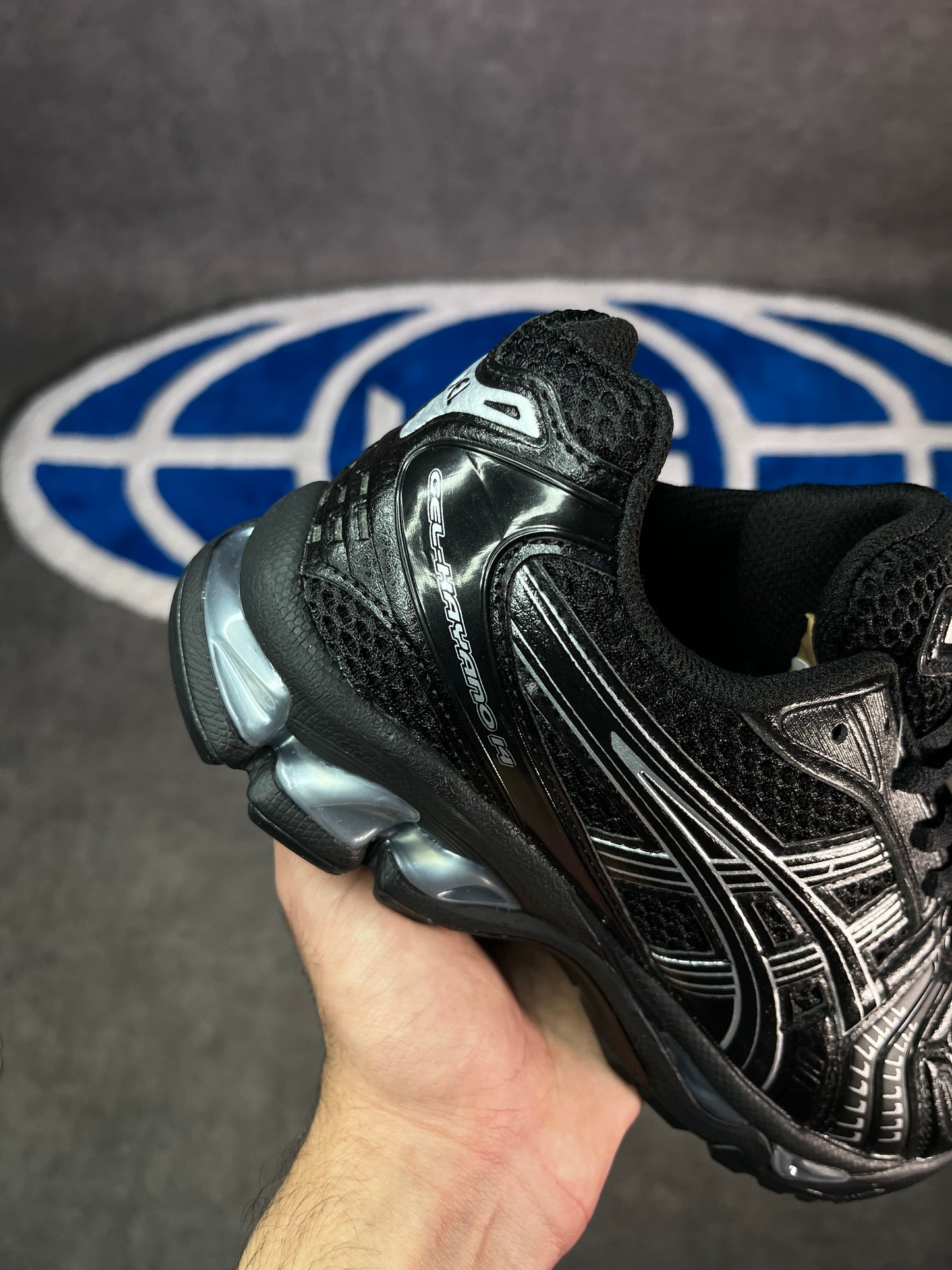 ASICS Kayano 14 black silver